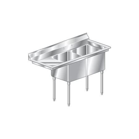 Aero Aero Manufacturing Company 3F2-2020-20L Aero Deluxe NSF Sink F2L Series 3F2-2020-20L